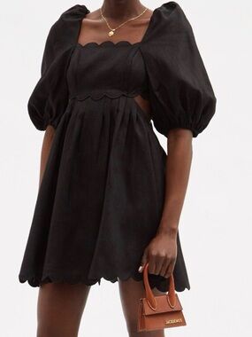 Zimmermann Mae cut out Black Mini Dress size 0